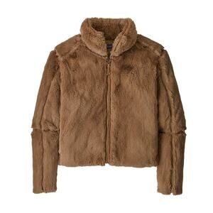 Patagonia Women's Lunar Frost Jacket Bearfoot Tan Medium Zipper front soft